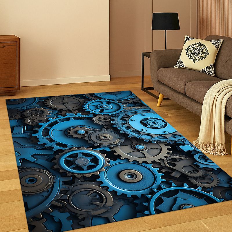 Motorcycle Gear Wash - Karpet Retro Berbahan Logam dengan Motif