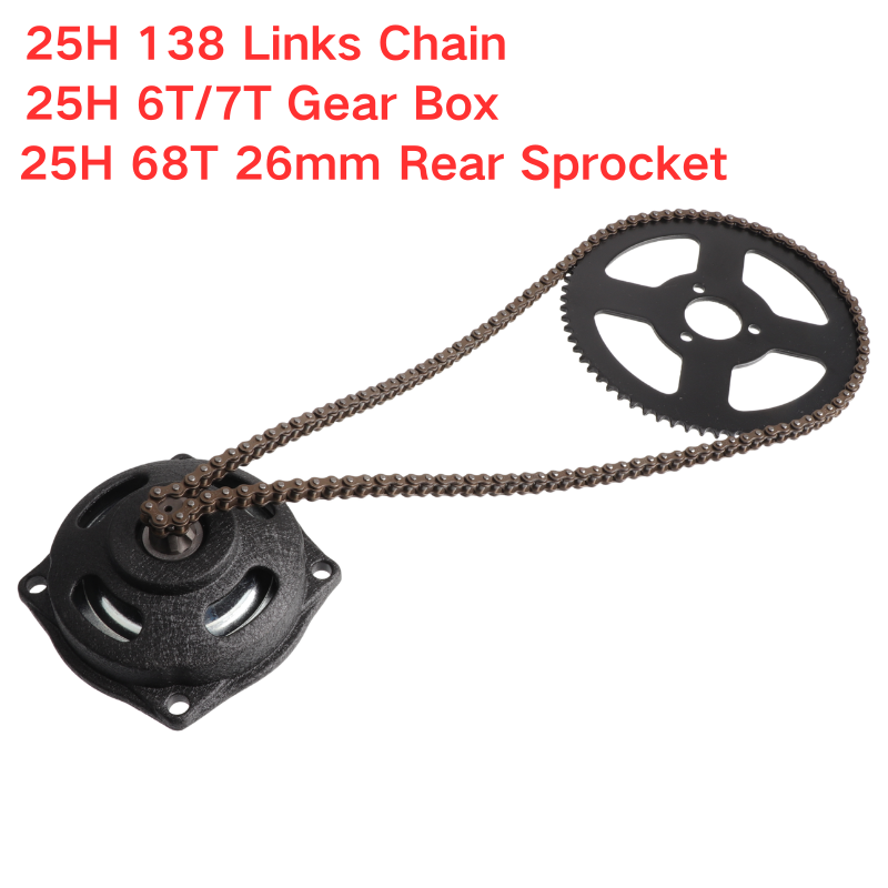 Motorcycle Gear Tidy - Rantai 25H 138 Link dengan Gear