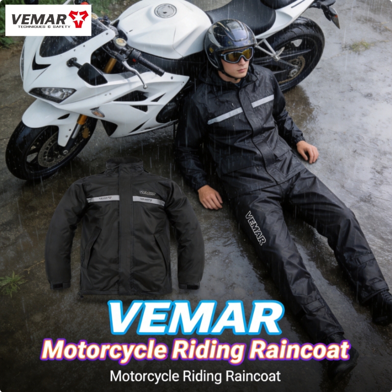 Motorcycle Gear Jacket And Pants - Setelan Jaket dan Celana Anti Air