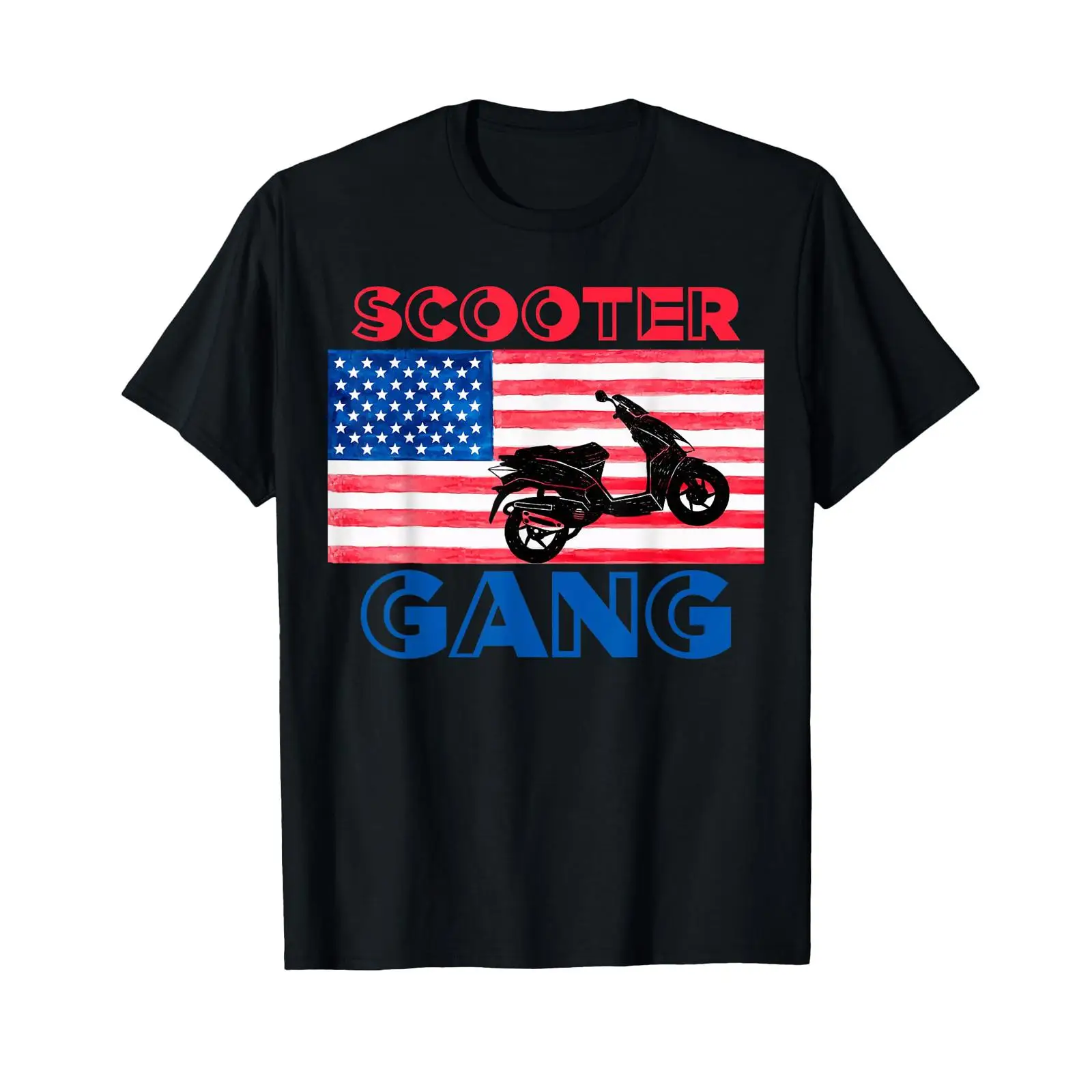Motorcycle Gear Wash - Kaos Moped Scooter Gang Bendera Amerika