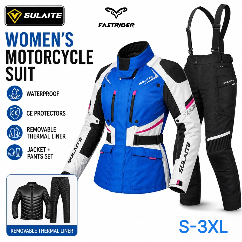 Motorcycle Gear Jacket And Pants - Setelan Berkendara Sepeda Motor Wanita Jaket