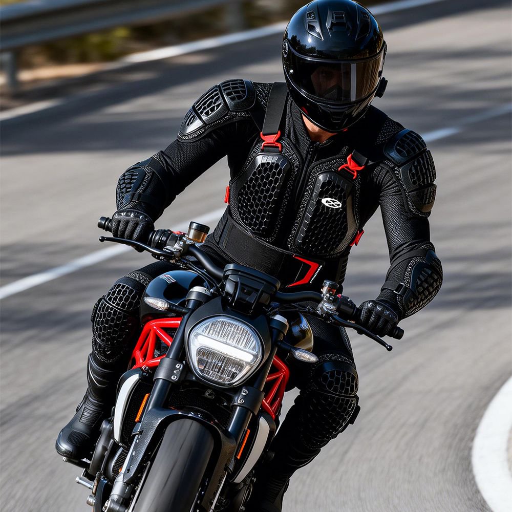 Motorcycle Gear Jacket And Pants - Setelan Jaket & Celana Armor Motorcross