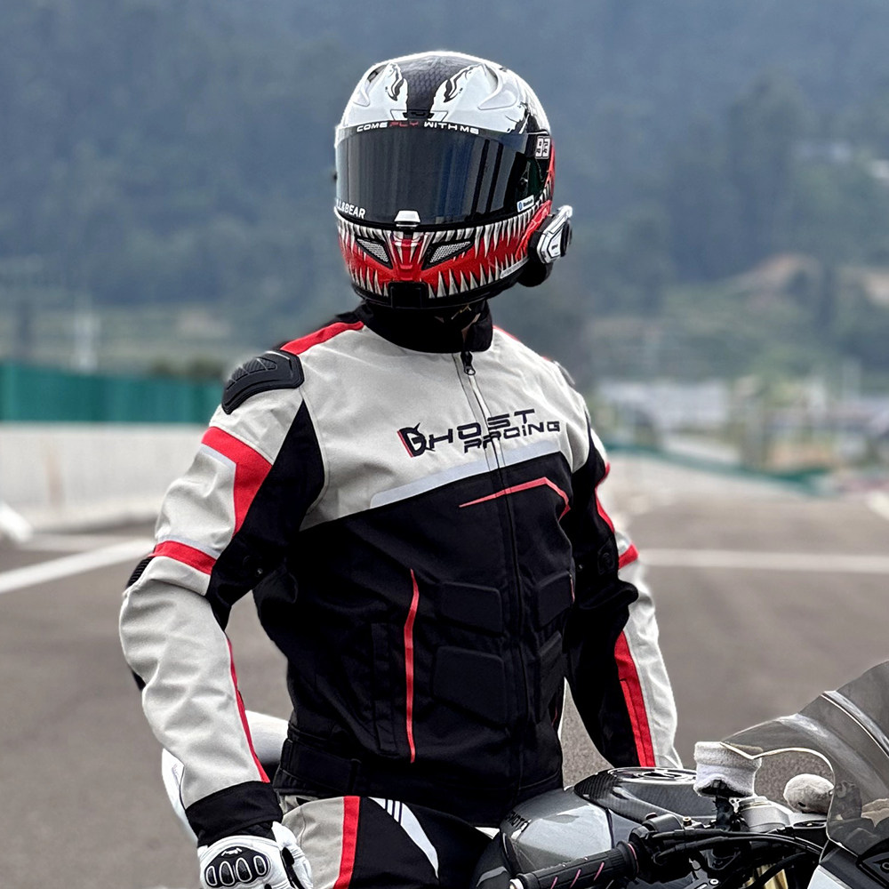 GHOST RACING Jaket Motor Pria  - Motorcycle Gear Jacket And Pants ulasan dan harga